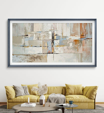 Modern Neutral Colours Minimalist Oil Painting