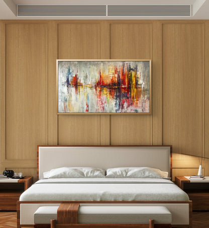 Paysage urbain moderne de Seasore Art abstrait coloré