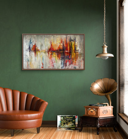 Paysage urbain moderne de Seasore Art abstrait coloré