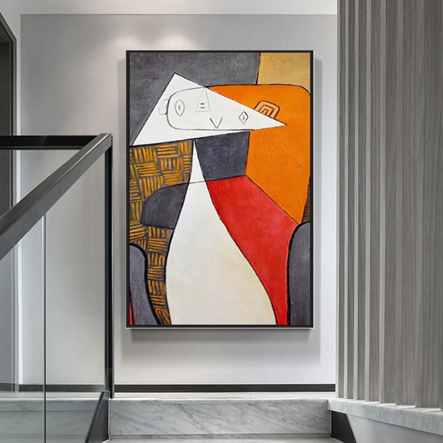 Abstract Multicolour Modern Minimalist Painting