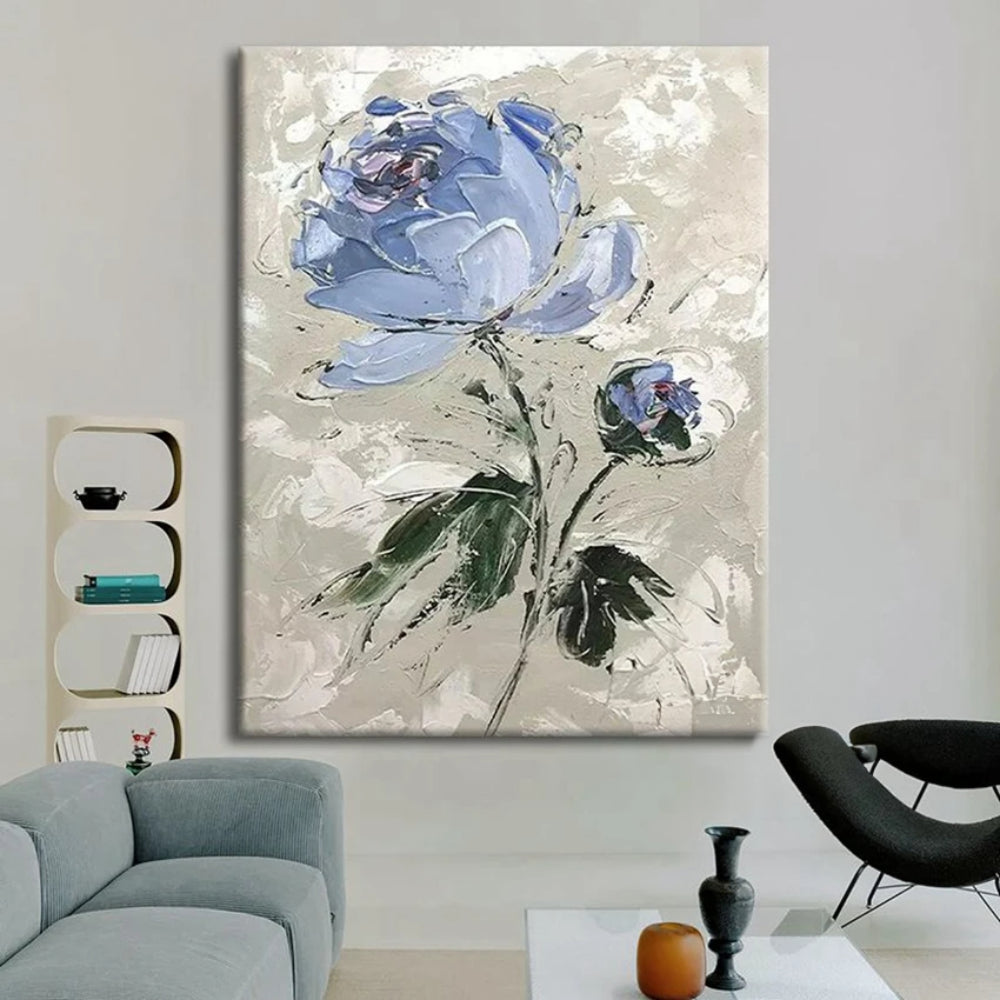 Nordic Abstract Texture Rose Set of 3 Wall Painting