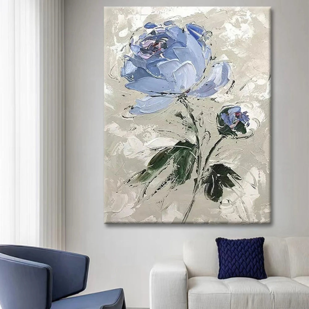 Nordic Abstract Texture Rose Set of 3 Wall Painting