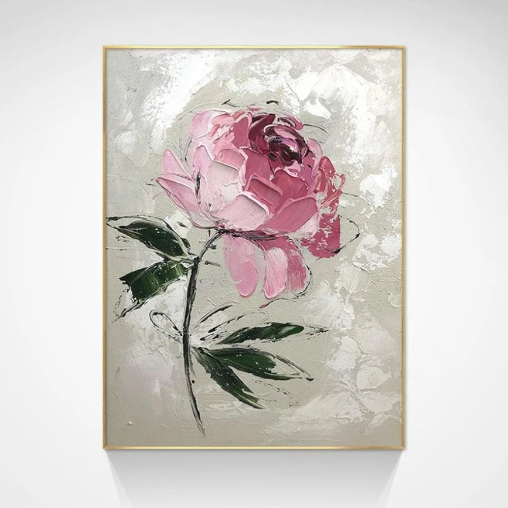 Nordic Abstract Texture Rose Set of 3 Wall Painting