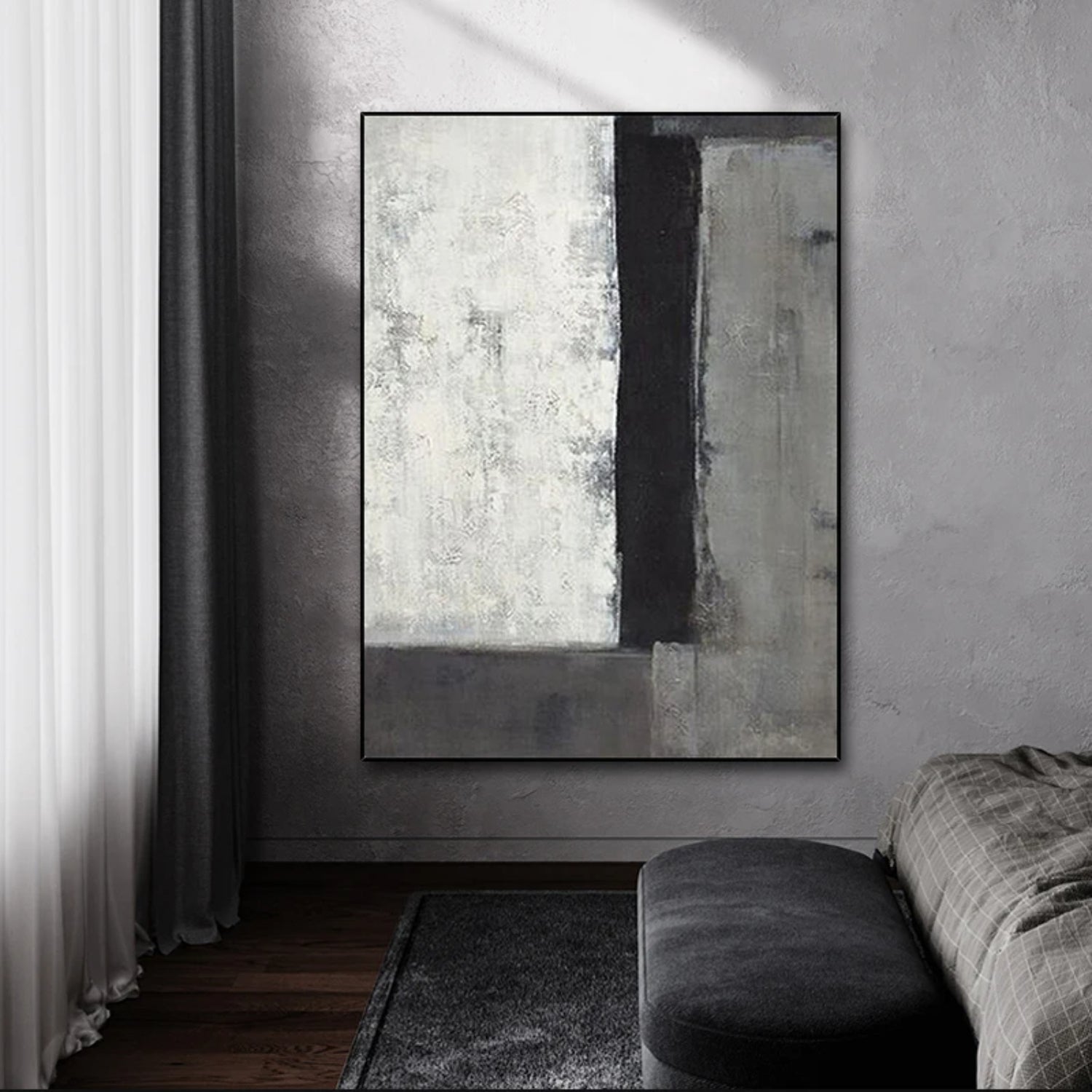 Nordic Concrete Style Modern Minimalist Painting