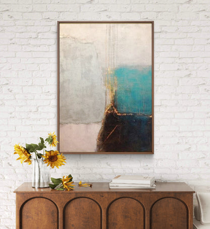 Nordic Minimalist 100% Hand Painted Mural Wall Art