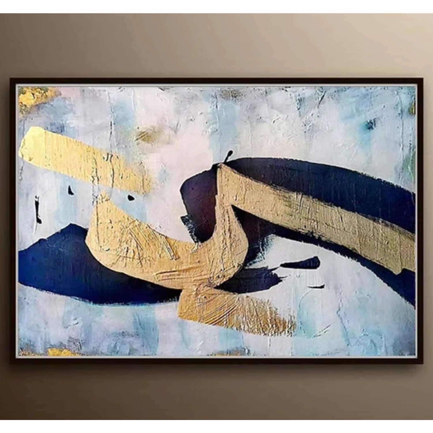 Original Gold Painting Large Abstract Canvas Wall Art