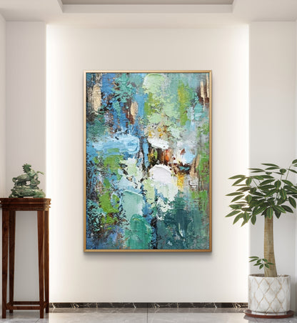 Original Multilayered Palette Knife Abstract Painting