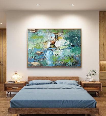 Original Multilayered Palette Knife Abstract Painting