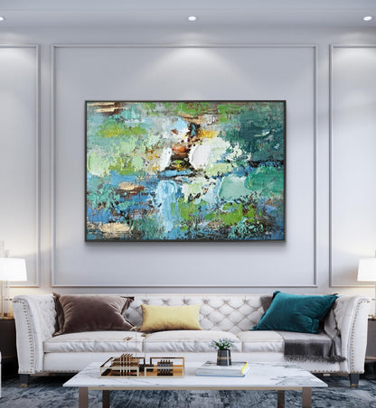 Original Multilayered Palette Knife Abstract Painting