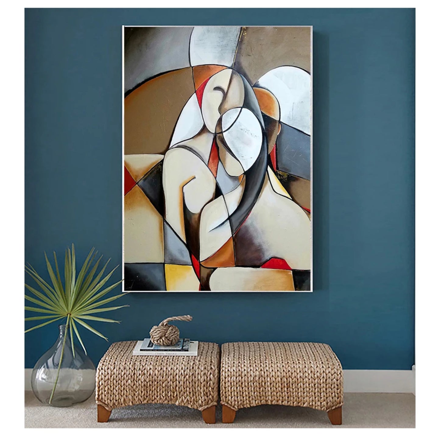 Picasso's Dreaming Woman Abstract Canvas Poster