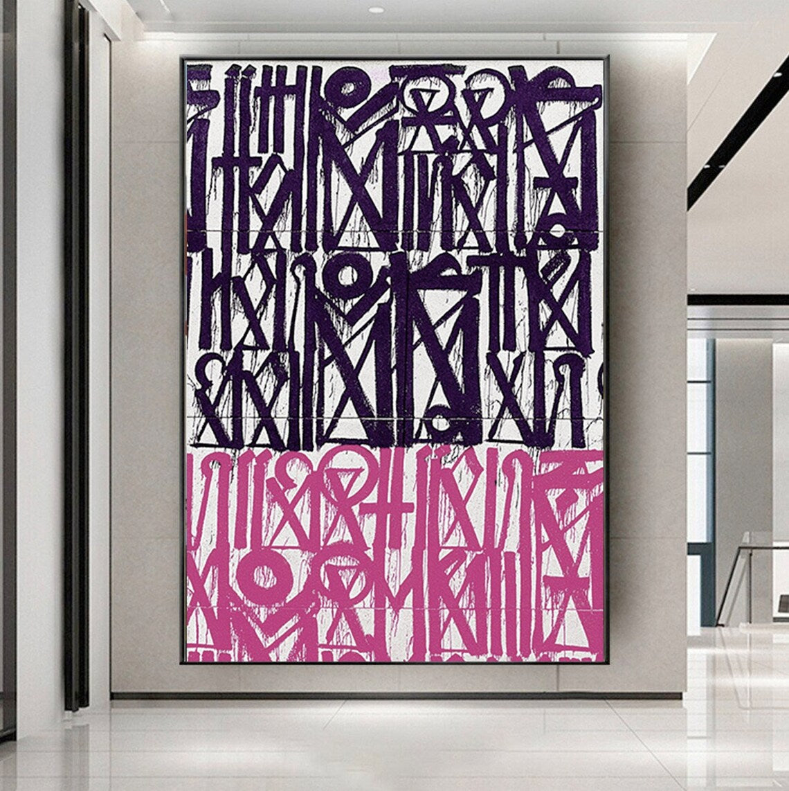 Pink and Purple Retna Graffiti Pop Art