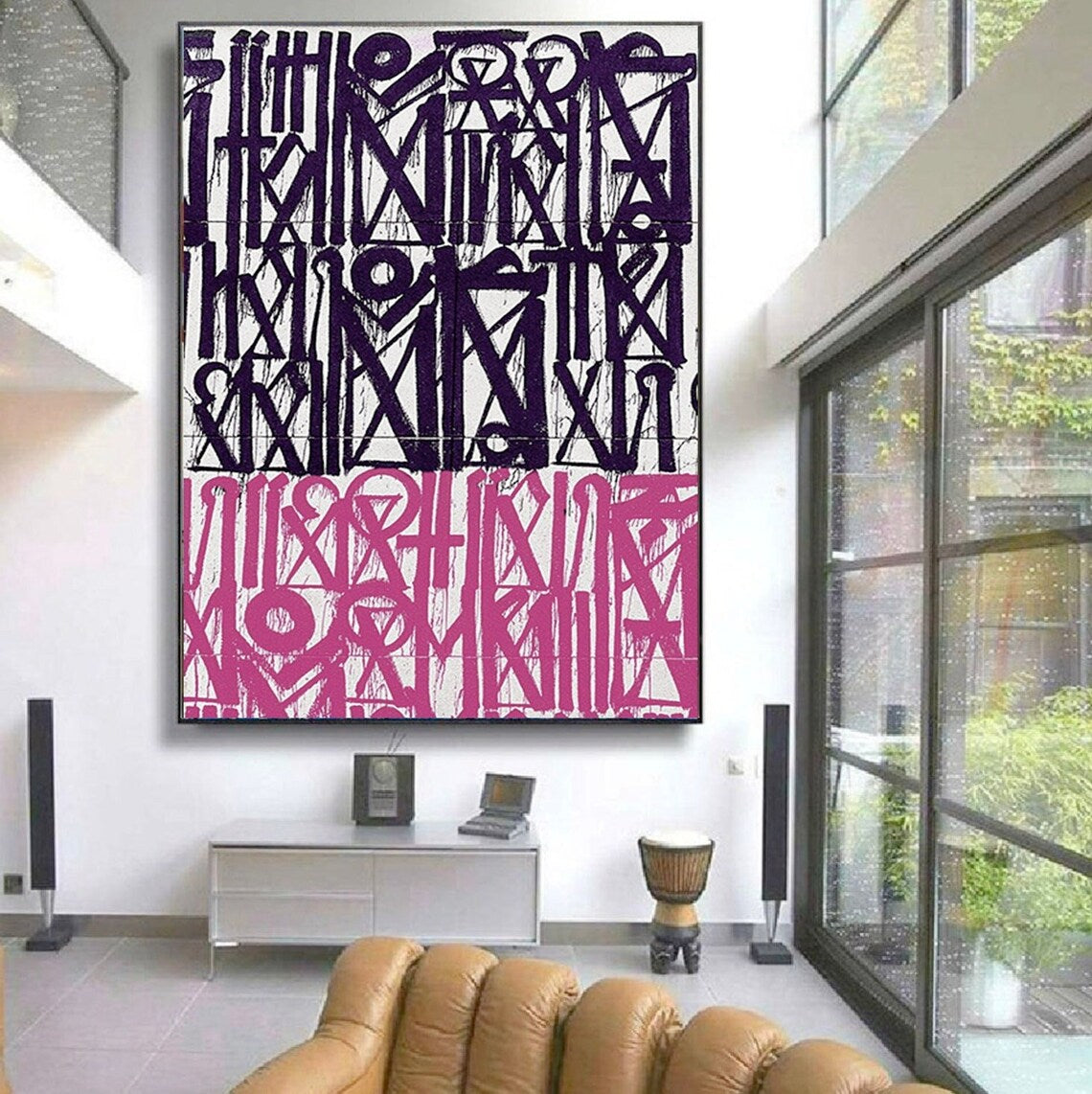 Pink and Purple Retna Graffiti Pop Art