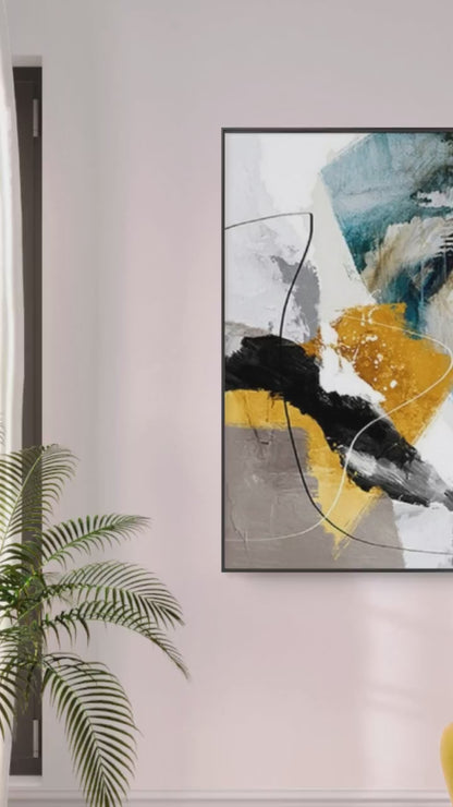 Original Bright Colours Textured Abstract Painting