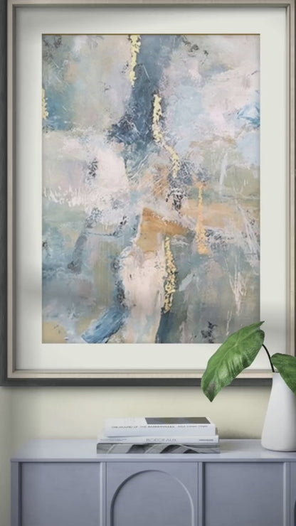 Modern Blue Seascape 100% Hand Painted Wall Art