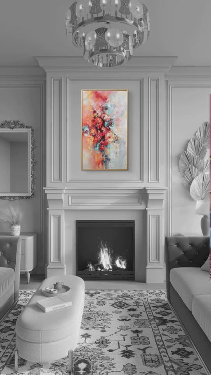 Blossom Flower 100% Hand Painted Abstract Art