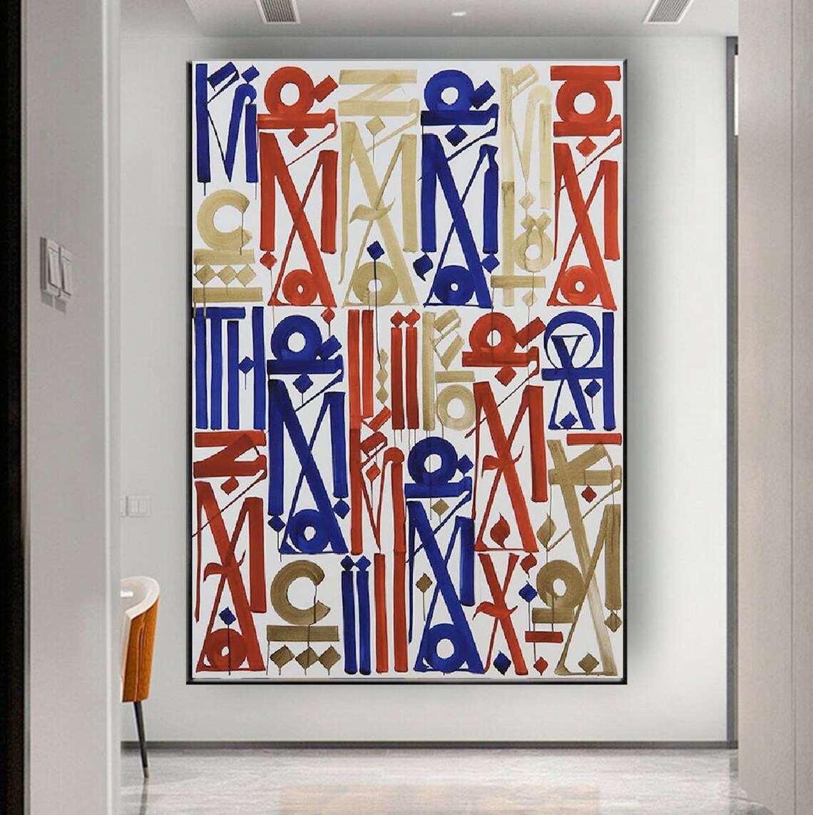 Red and Blue Retna Street Graffiti Pop Art