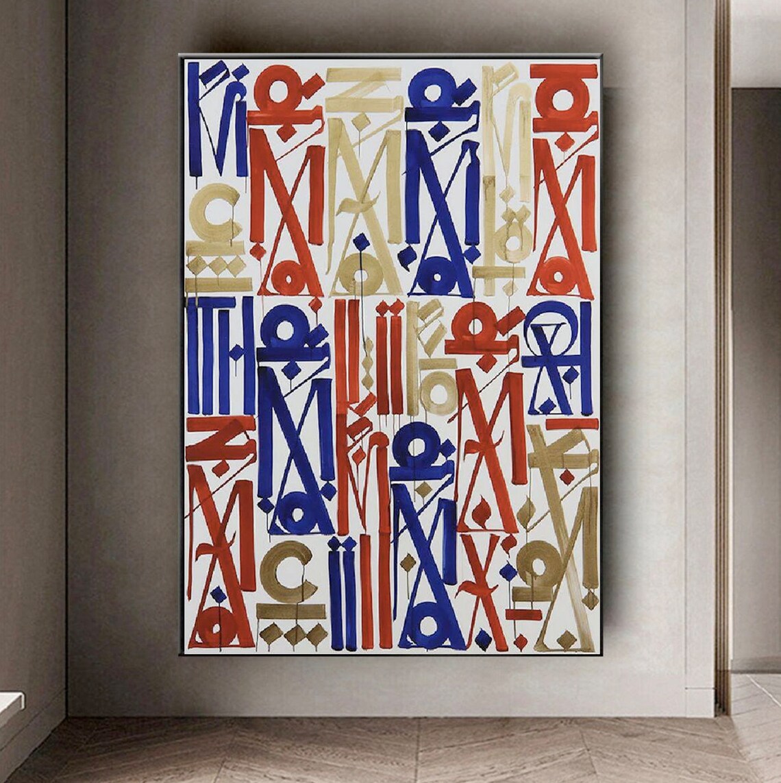 Red and Blue Retna Street Graffiti Pop Art