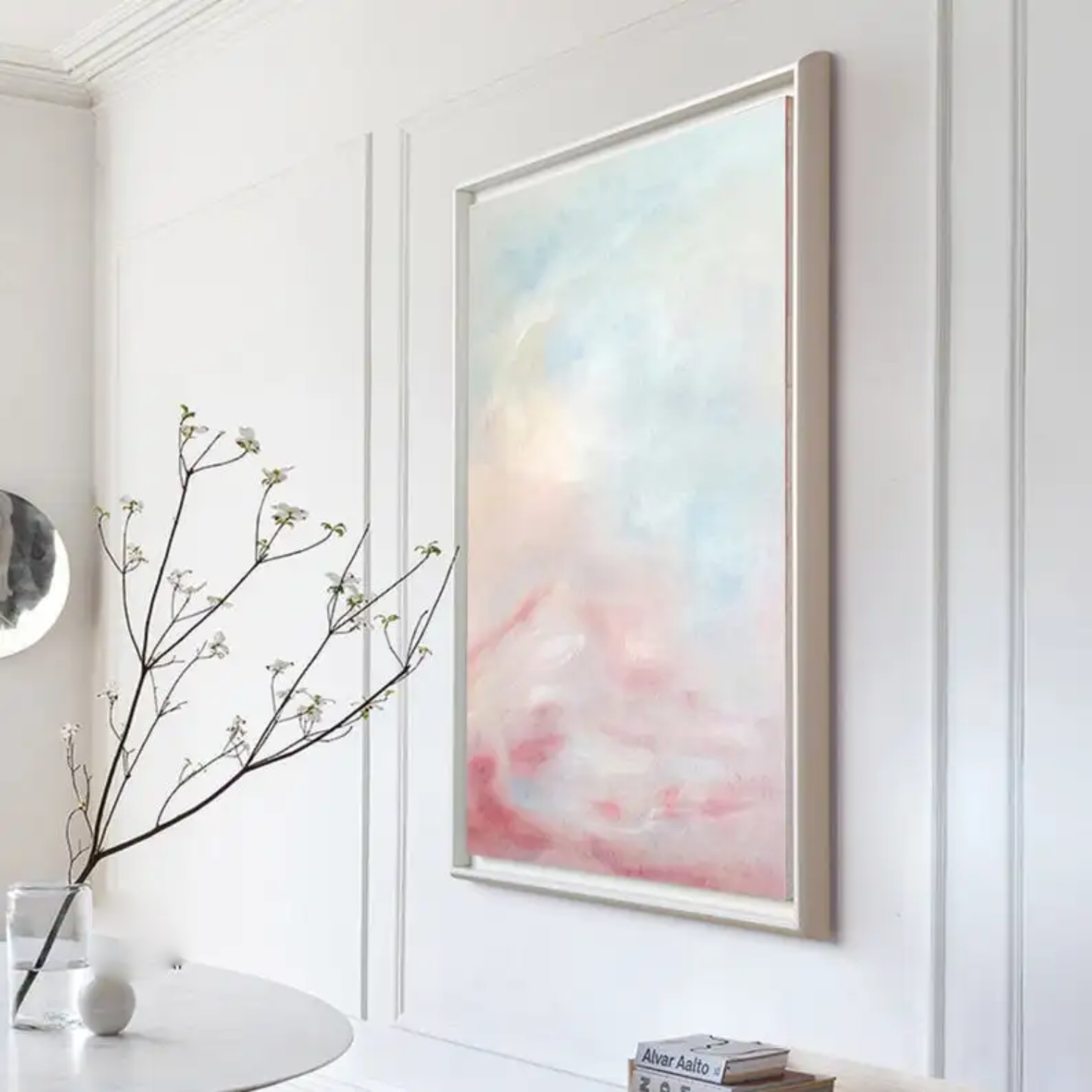 Soft Pastel Abstract Painting for Elegant and Serene