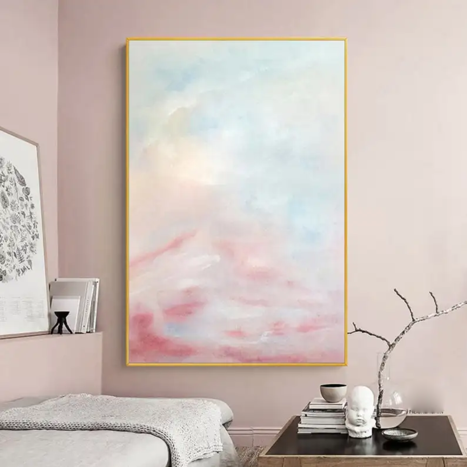 Soft Pastel Abstract Painting for Elegant and Serene