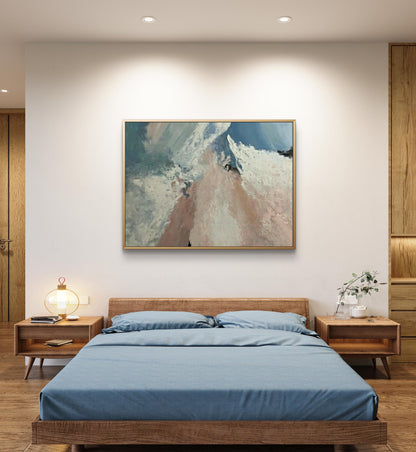 Stormy Waves 100% Hand Painted Canvas Wall Art