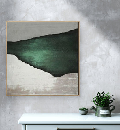 Thick Textured Green Porch 100% Hand Painted Art