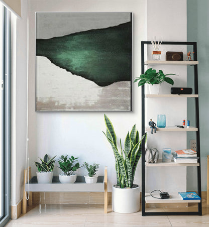 Thick Textured Green Porch 100% Hand Painted Art