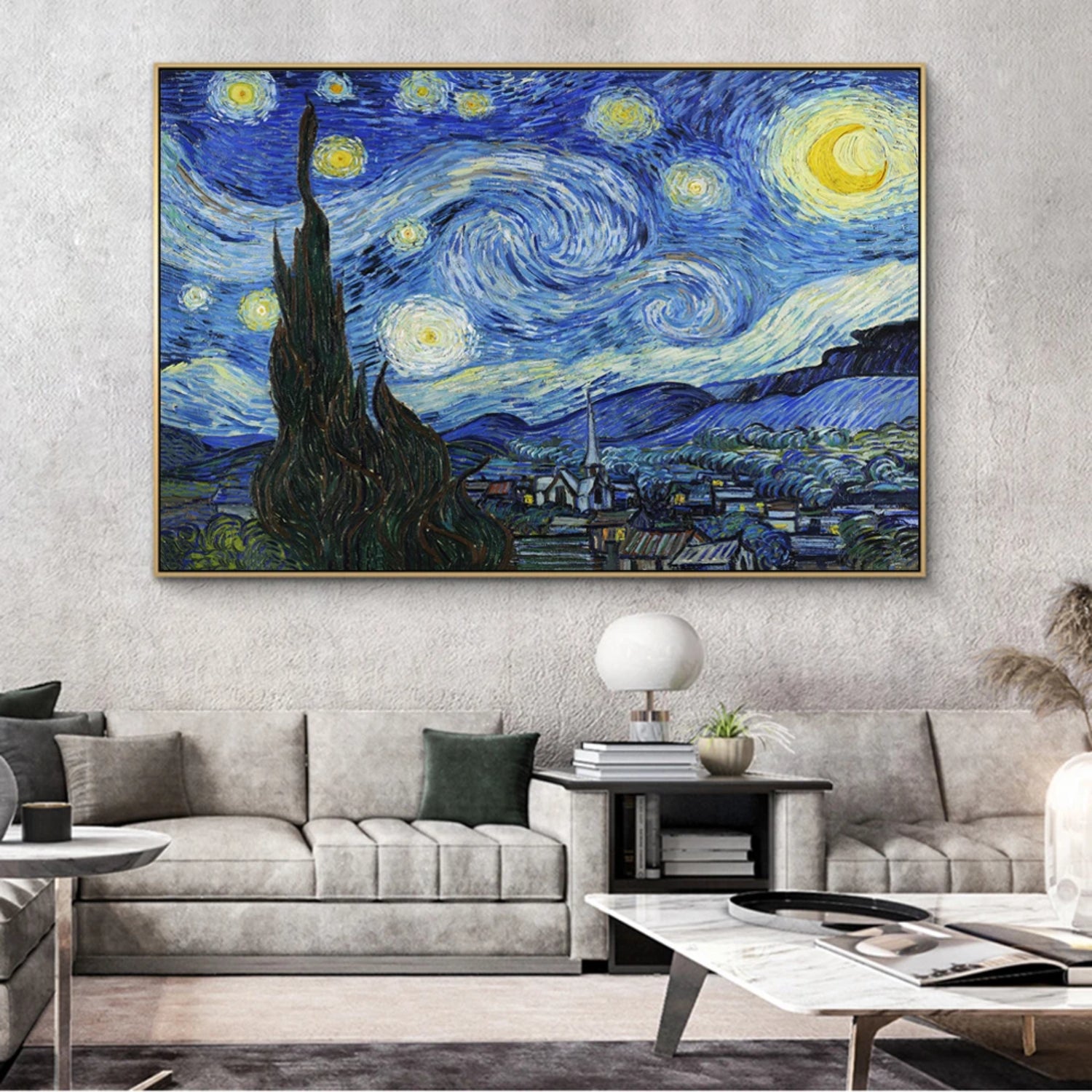 Van Gogh's Starry Night Impressionist Canvas Art