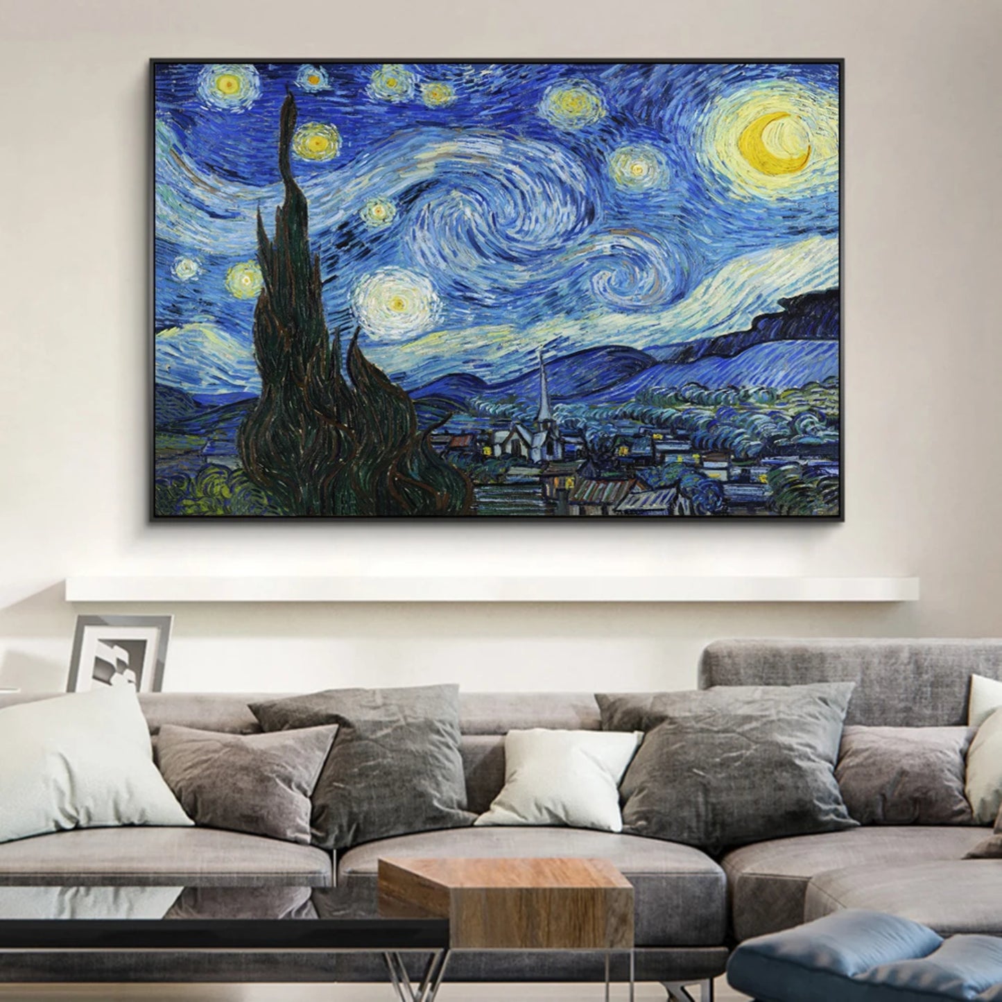 Van Gogh's Starry Night Impressionist Canvas Art