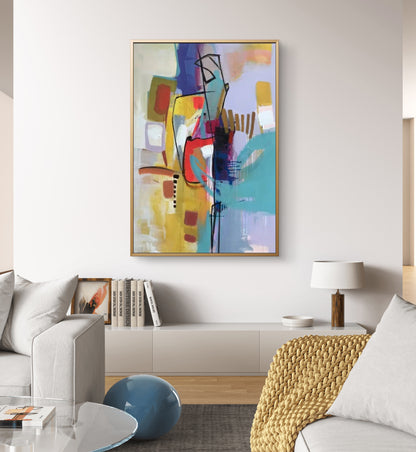 Vibrant Colours Abstract Minimalist Modern Artwork
