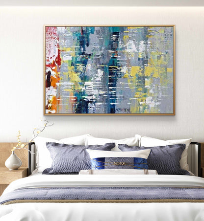 Vibrant Colours and Expressive Abstract Oil Painting