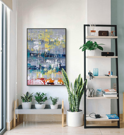 Vibrant Colours and Expressive Abstract Oil Painting