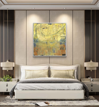 Gold Luxury Abstract Wall Art Oil Painting