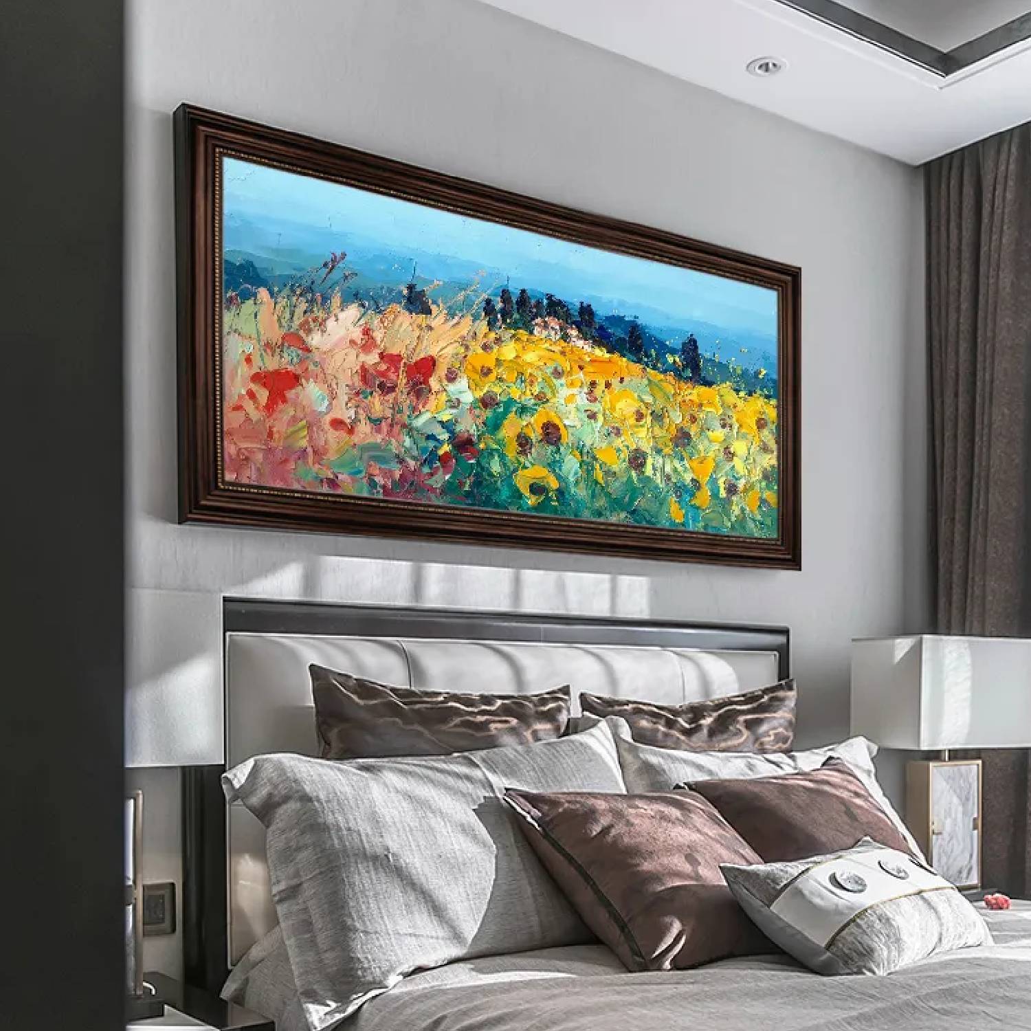 3D Impressionist Flower Valley Palette Knife Art