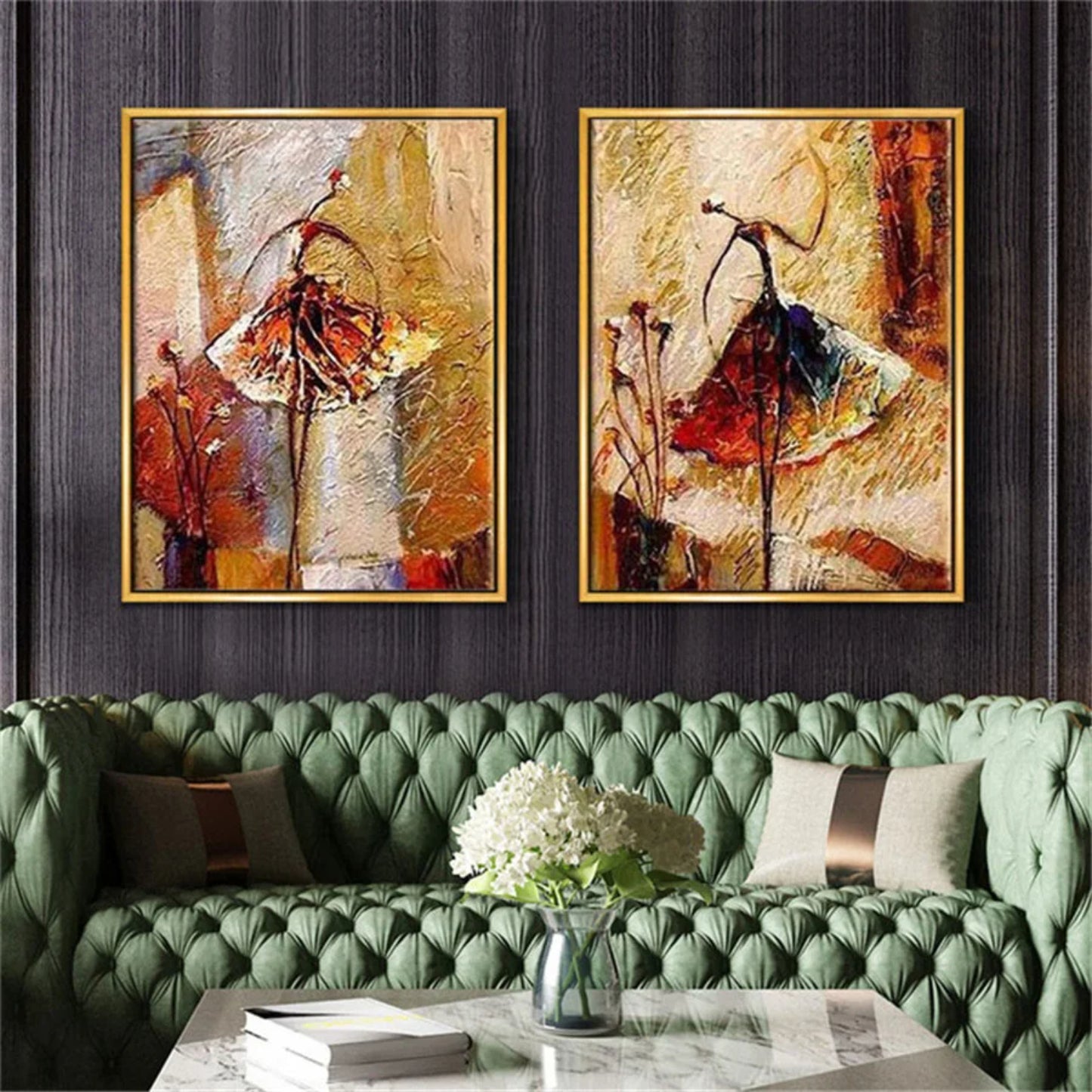 Modern Ballet Dancer Abstract Expression Painting