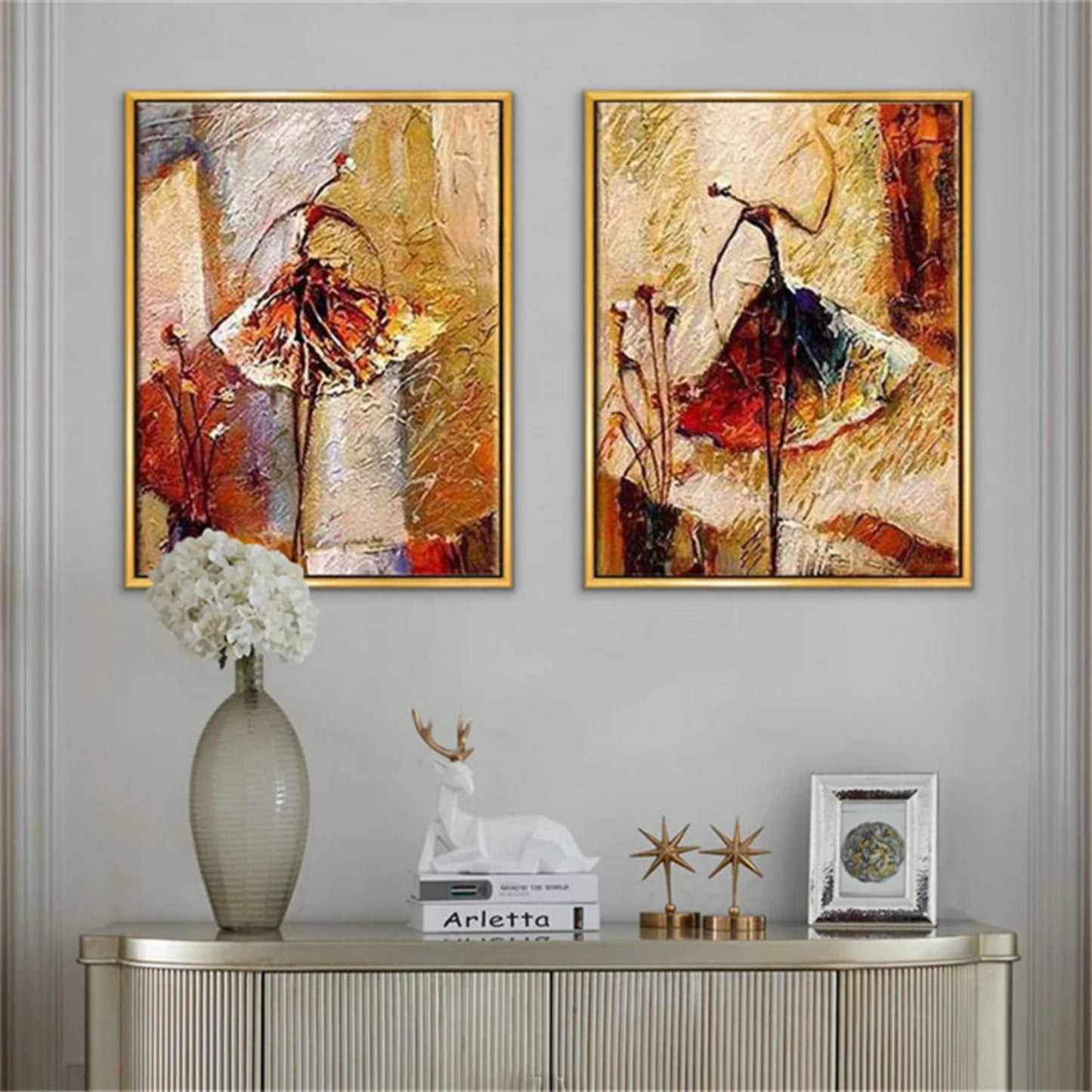 Modern Ballet Dancer Abstract Expression Painting