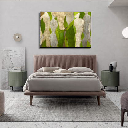 Beige and Green Harmony Characters Wall Artwork