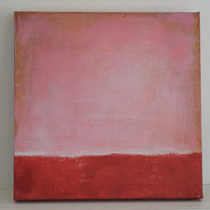 Acrylic Two Tone Blush Pink Textured Oil Painting