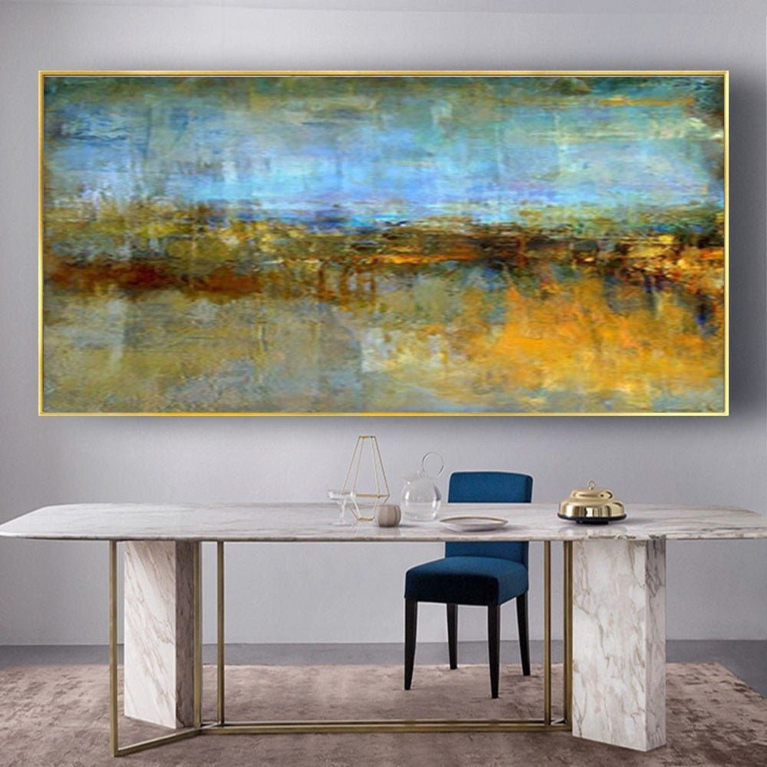 Abstract Autumn Landscape 100% Hand Painted Mural