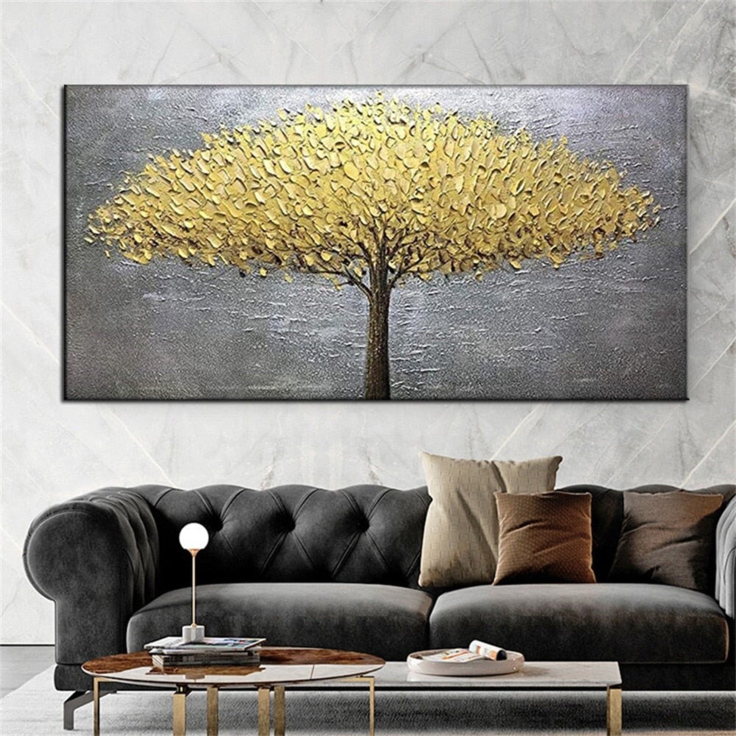 Contemporary Autumn Tree 100% Hand Painted Artwork