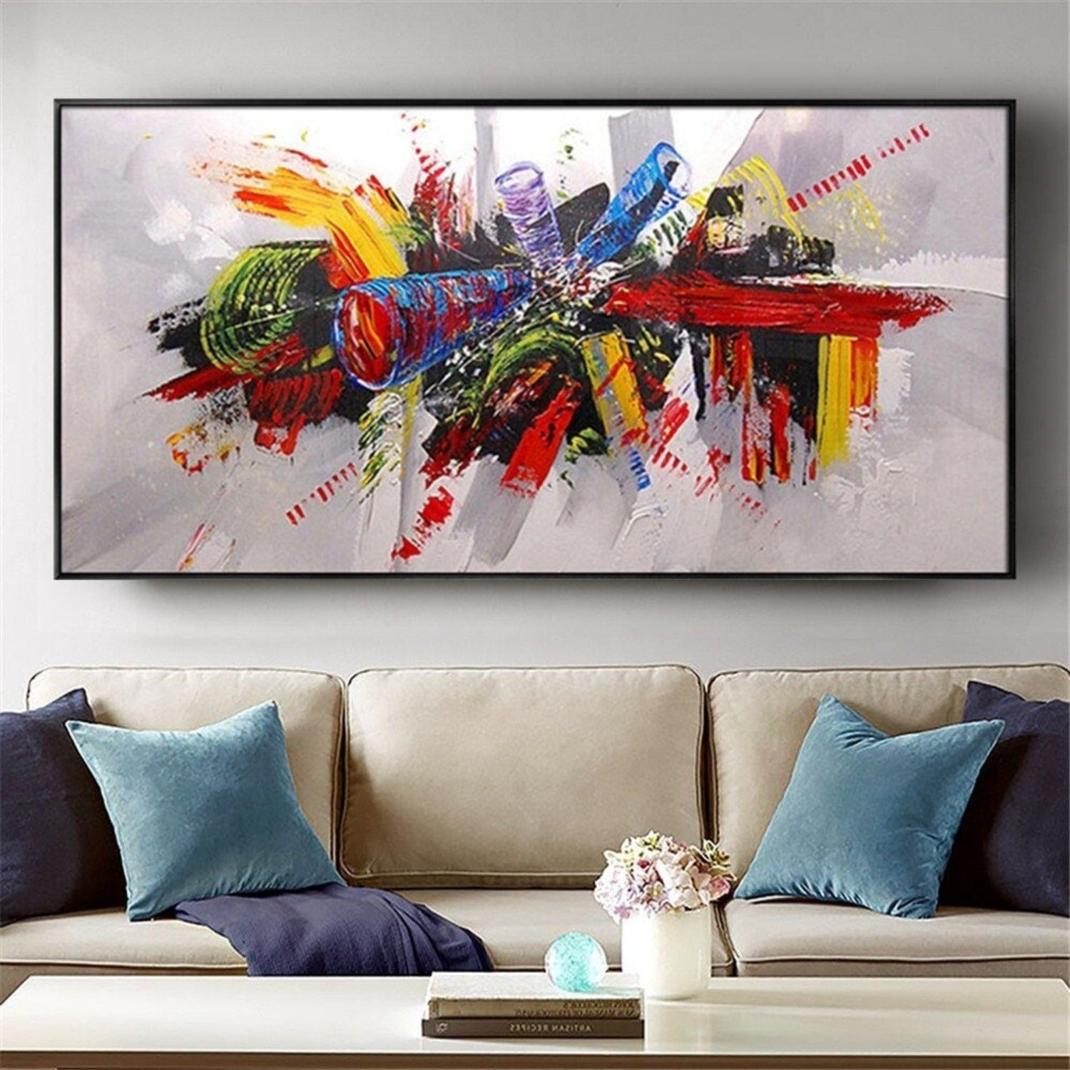 Abstract Colourful Music Horn Graffiti Art Painting