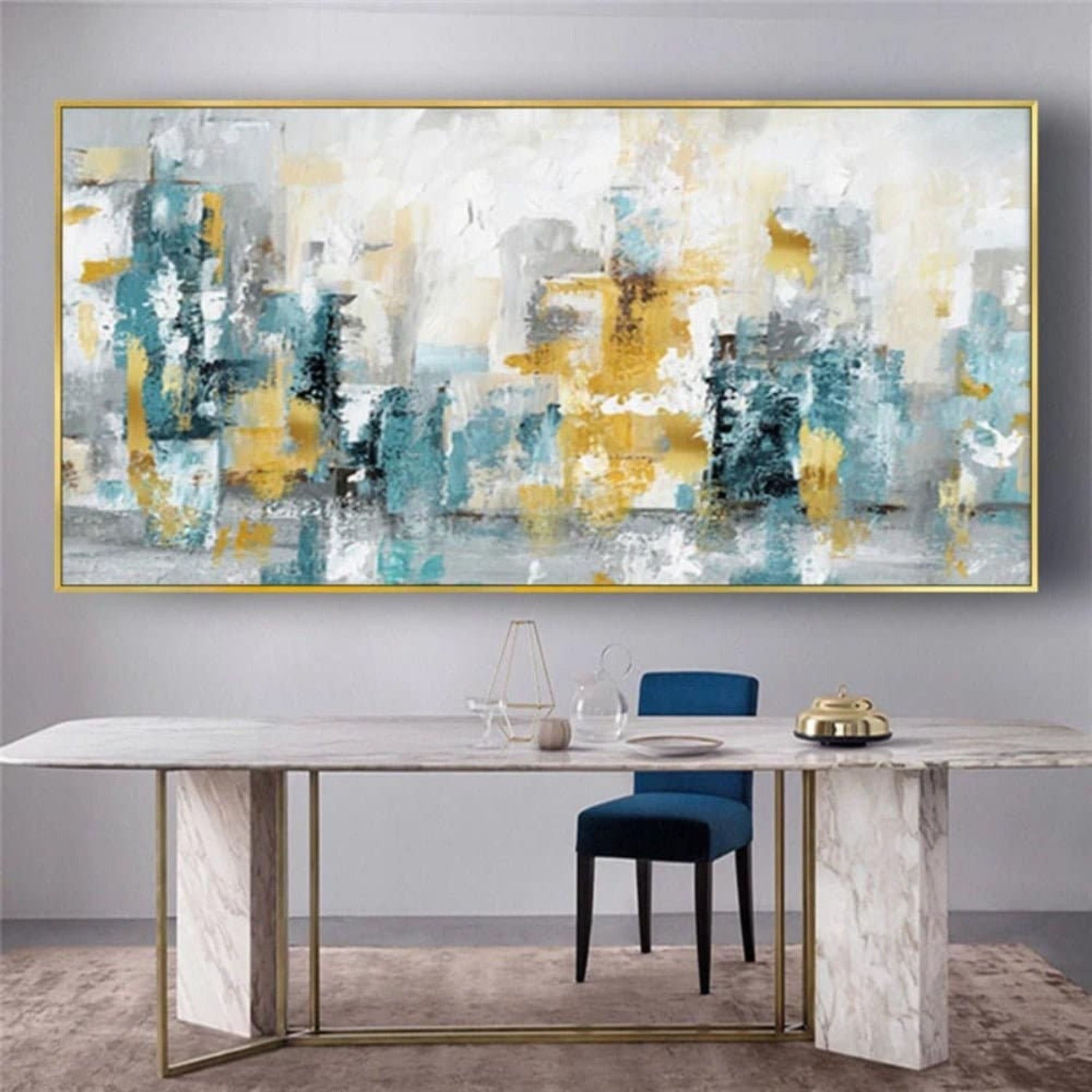 Nordic Style Modern Abstract Textured Oil Painting