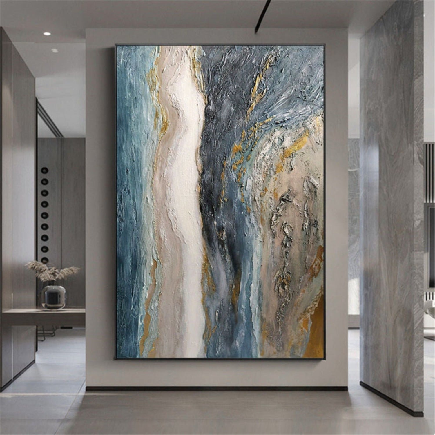 Ocean Fluid 100% Hand Painted Abstract Painting