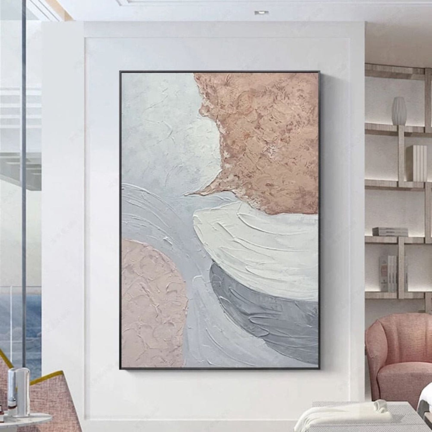 Delicate Textured Neutral Colours Landscape Art