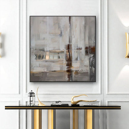 Original Textured Grey Contemporary Oil Painting