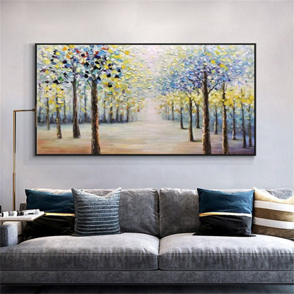 Forest Path 100% Hand Painted Palette Knife Art