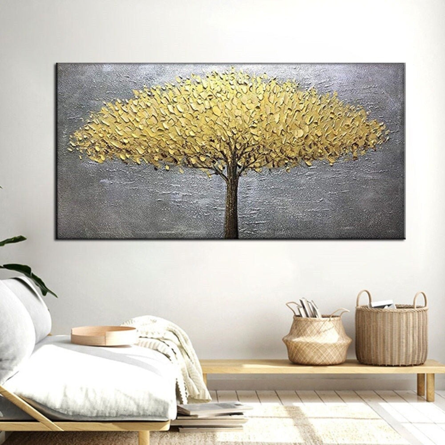 Contemporary Autumn Tree 100% Hand Painted Artwork