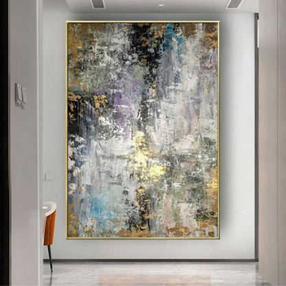 Blue Gypsophila 100% Hand Painted Abstract Art