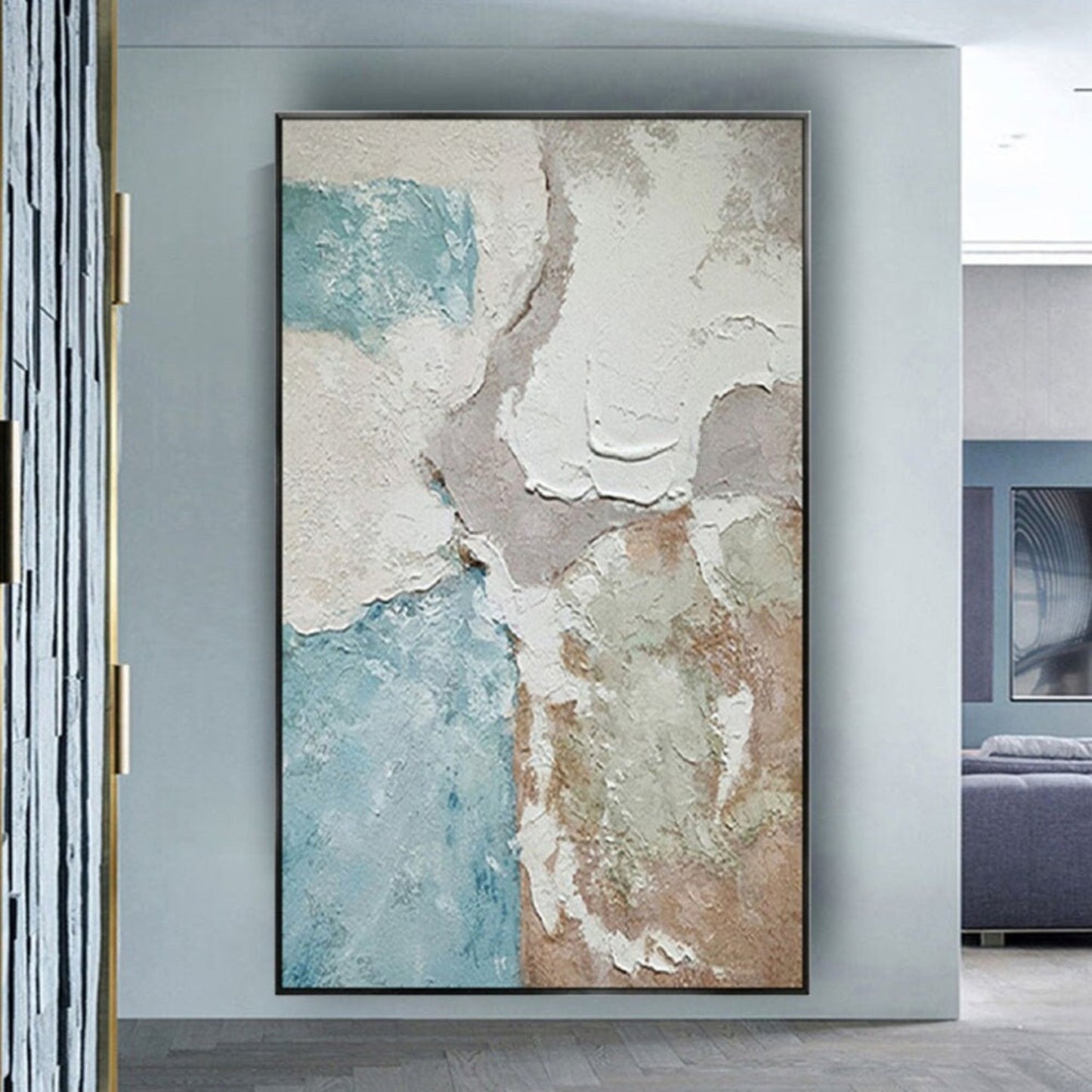 Heavy Textured Sea 100% Hand Painted Wall Decor