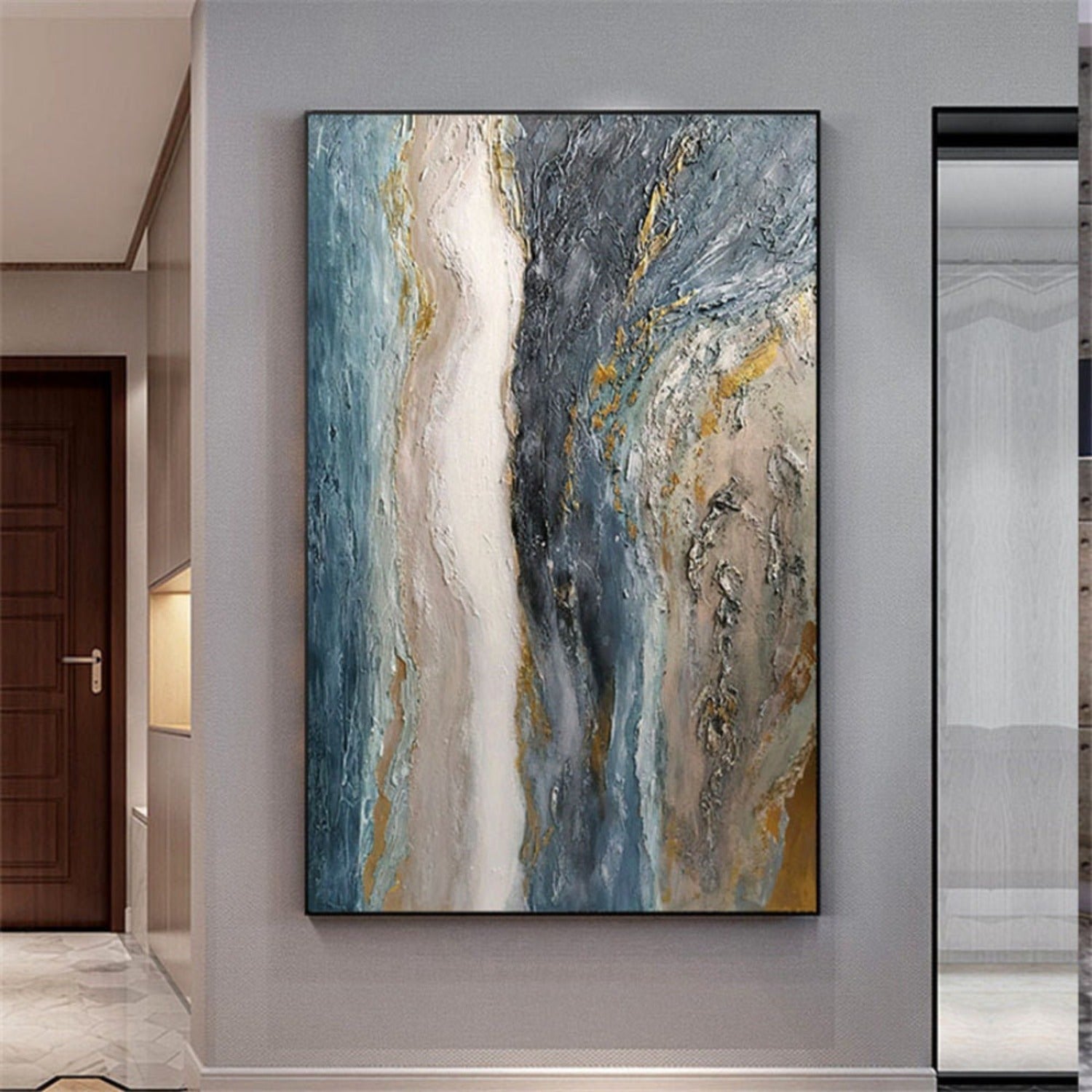 Ocean Fluid 100% Hand Painted Abstract Painting