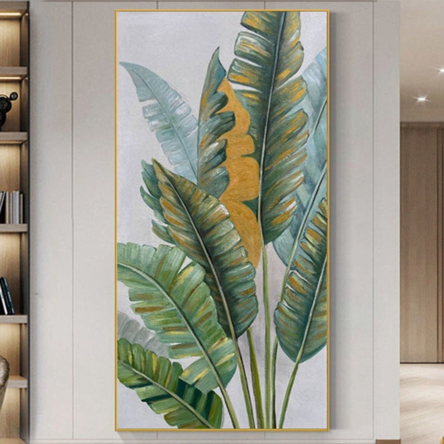 Banana Leaves 100% Hand Painted Contemporary Art